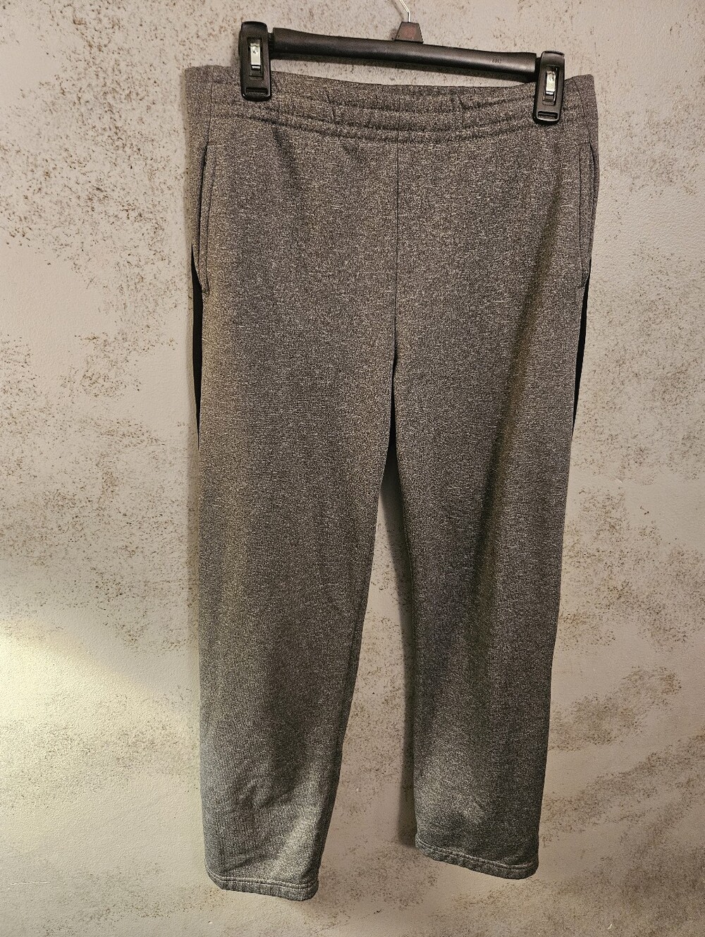 Tek Gear Boys XL Gray Track Pants Drawstring Athletic Joggers 18-20